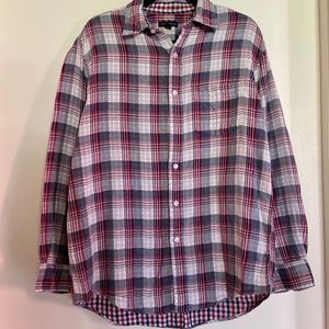 •Club room• plaid long sleeve shirt